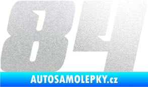 Samolepka Startovní číslo 84 typ 6 pískované sklo