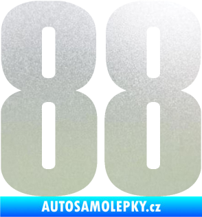 Samolepka Startovní číslo 88 typ 2        pískované sklo