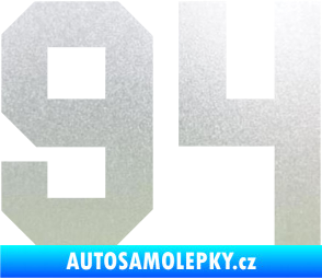Samolepka Startovní číslo 94 pískované sklo