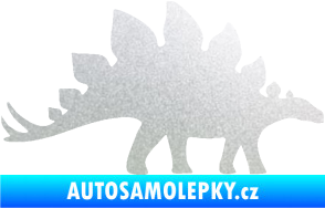 Samolepka Stegosaurus 001 pravá pískované sklo