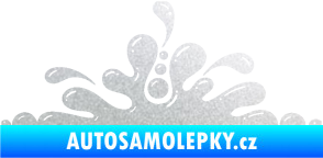 Samolepka Stékající skvrna 003 levá kaňka pískované sklo