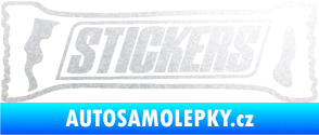 Samolepka Stickers nápis pískované sklo