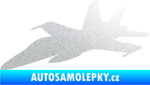 Samolepka Stíhací letoun 001 levá pískované sklo