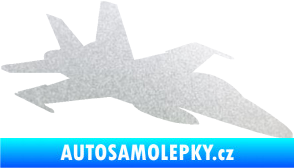 Samolepka Stíhací letoun 001 pravá pískované sklo
