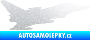 Samolepka Stíhací letoun 002 pravá pískované sklo