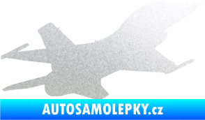 Samolepka Stíhací letoun 004 pravá pískované sklo
