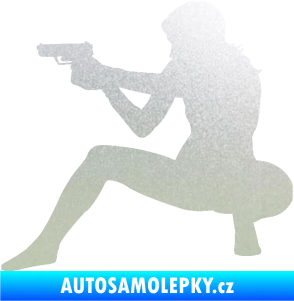 Samolepka Střelkyně 003 levá pískované sklo