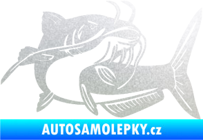 Samolepka Sumec 001 pravá pískované sklo
