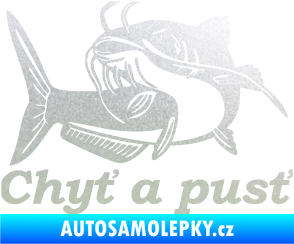 Samolepka Sumec 002 chyť a pusť levá pískované sklo