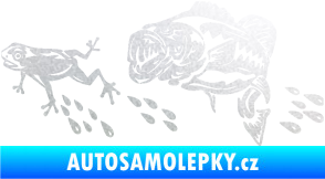 Samolepka Sumec 005 pravá se žábou pískované sklo