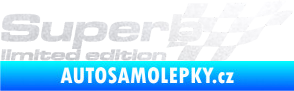 Samolepka Superb limited edition pravá pískované sklo