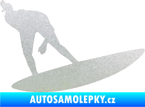 Samolepka Surfař 001 pravá pískované sklo