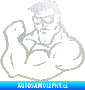Samolepka Svalovec levá pískované sklo