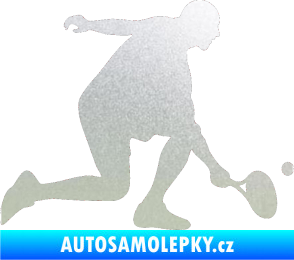 Samolepka Tenista 003 pravá pískované sklo