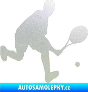 Samolepka Tenista 007 pravá pískované sklo