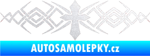 Samolepka Tetování 080 kříž pískované sklo