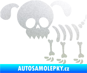 Samolepka The Bone Family Pejsek pískované sklo