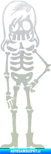 Samolepka The Bone Family Slečna pískované sklo