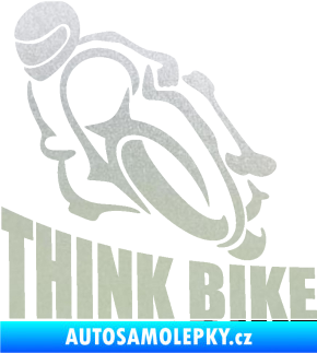 Samolepka Think bike 001 motorkář pískované sklo