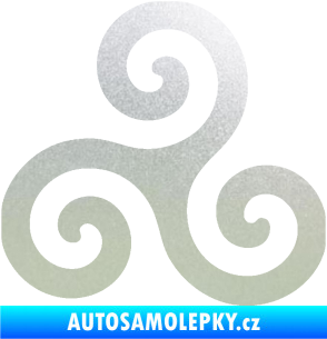 Samolepka Triskelion keltský znak pískované sklo