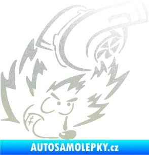 Samolepka Turbo ježek pravá pískované sklo
