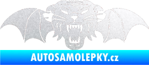Samolepka Tygr s křídly pískované sklo