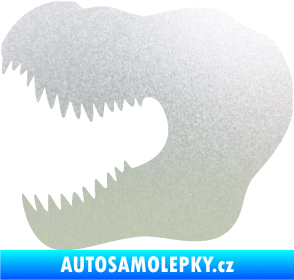 Samolepka Tyrannosaurus Rex lebka 001 levá pískované sklo