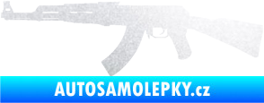 Samolepka Útočná puška AK 47 levá pískované sklo