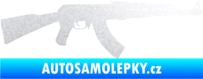 Samolepka Útočná puška AK 47 pravá pískované sklo