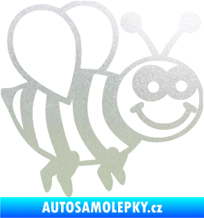 Samolepka Včela 003 pravá happy pískované sklo