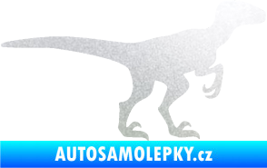 Samolepka Velociraptor 001 pravá pískované sklo