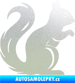 Samolepka Veverka 004 pravá pískované sklo