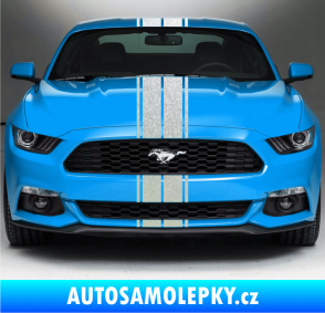 Samolepka Viper pruhy dvojité 1,5 cm + 9 cm + 9 cm + 1,5 cm pískované sklo