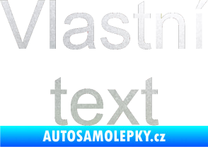 Samolepka Vlastní text - Arial pískované sklo
