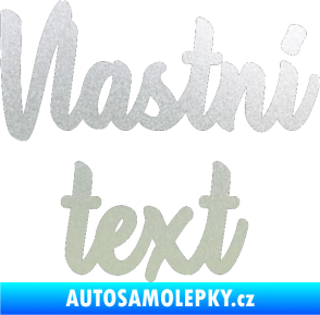 Samolepka Vlastní text - Astonia pískované sklo