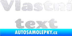 Samolepka Vlastní text - Chango pískované sklo
