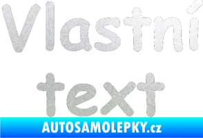 Samolepka Vlastní text - Comic Sans pískované sklo