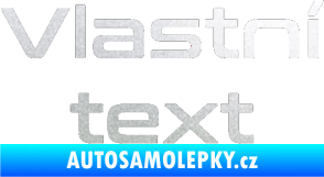 Samolepka Vlastní text - Conthrax pískované sklo