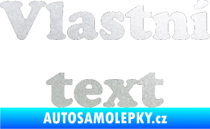Samolepka Vlastní text - Cooper Black pískované sklo
