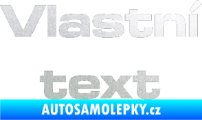 Samolepka Vlastní text - Microgramma pískované sklo