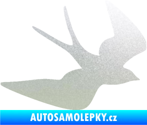 Samolepka Vlaštovka 001 pravá pískované sklo