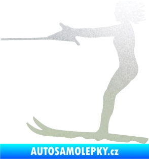 Samolepka Vodní lyže 002 levá pískované sklo