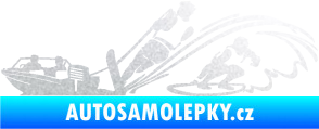 Samolepka Vodní lyžování a surf levá pískované sklo