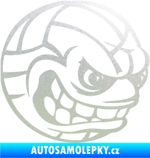 Samolepka Volejbalový míč 001 pravá s obličejem pískované sklo