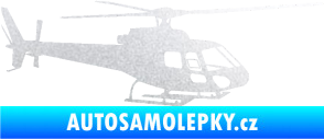 Samolepka Vrtulník 002 pravá helikoptéra pískované sklo