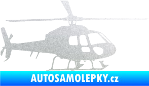 Samolepka Vrtulník 007 pravá helikoptéra pískované sklo
