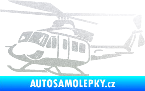 Samolepka Vrtulník 010 levá helikoptéra pískované sklo