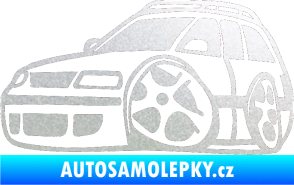 Samolepka VW Passat b6 karikatura levá pískované sklo
