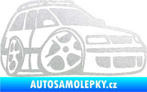 Samolepka VW Passat b6 karikatura pravá pískované sklo