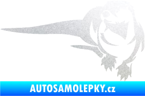 Samolepka Vydra 001 levá pískované sklo